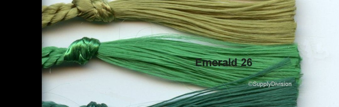 Rayon style Bookmark tassel Emerald pack